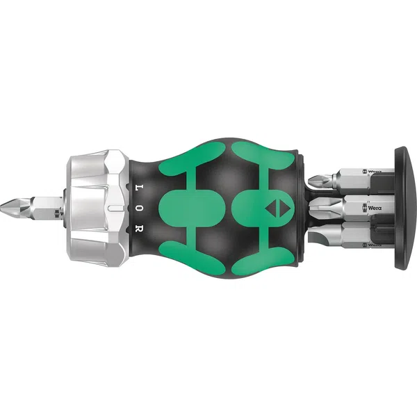 Wera Screwdriver Handle with Bits, 6 Pieces, Phillips & Slotted (5008885001) (JB-WER-05008885001)
