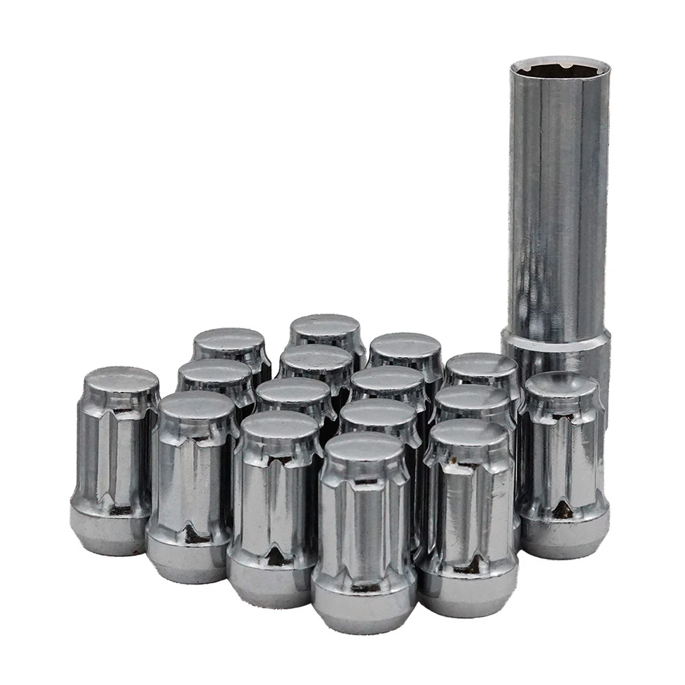 West Coast 1/2" ATV Spline Lug Nuts 1.38" 4-Lug Wheel Install Kit Chrome (DFC-54012S) — product image 2
