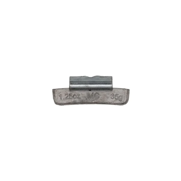 West Coast 1.25 oz Lead Clip-on Weights Uncoated 25/Box - MC Clip (WCPBMC-125)