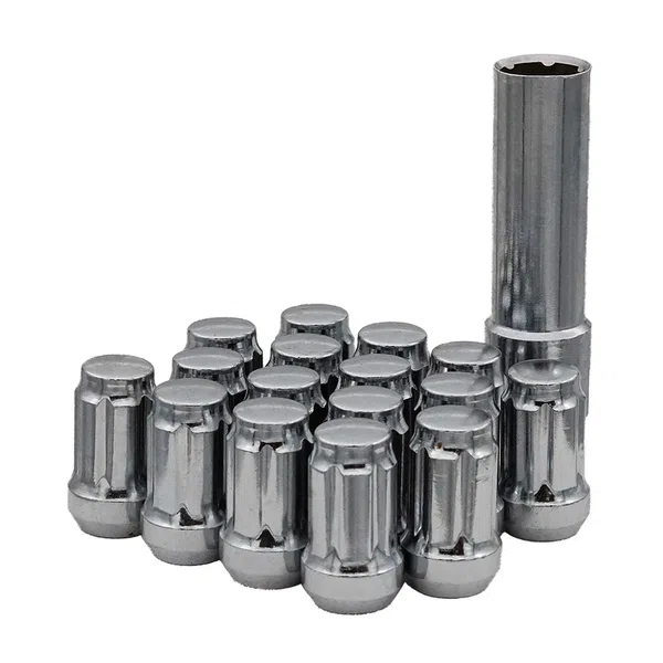 West Coast 12x1.25 ATV Spline Lug Nuts 1.38" 4-Lug Wheel Install Kit Chrome (DFC-54125S)