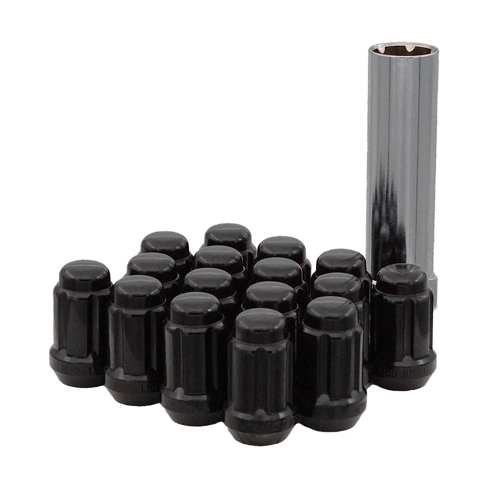 West Coast 12x1.5 ATV Spline Lug Nuts 1.38" 4-Lug Wheel Install Kit Black (DF-54015B) — product image 2