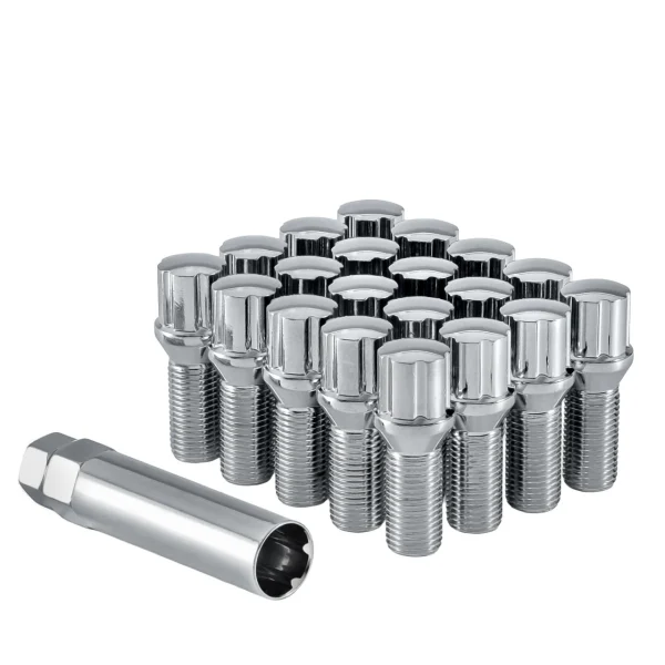 West Coast 12x1.5 Conical Spline Lug Bolt 27mm 5 Lug Install Kit Chrome (W27015CB)
