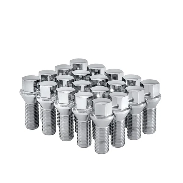West Coast 14X1.25 Conical Lug Bolt 17mm Hex 27mm 5 Lug Install Kit Chrome (W27025CBH)