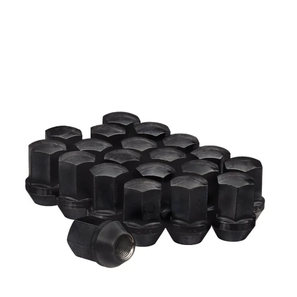 West Coast 14x1.5 OE Style Lug Nut 7/8" Hex 1.53" 5 Lug Install Kit Black Fits GM & CDJ (DPC5514LSB)