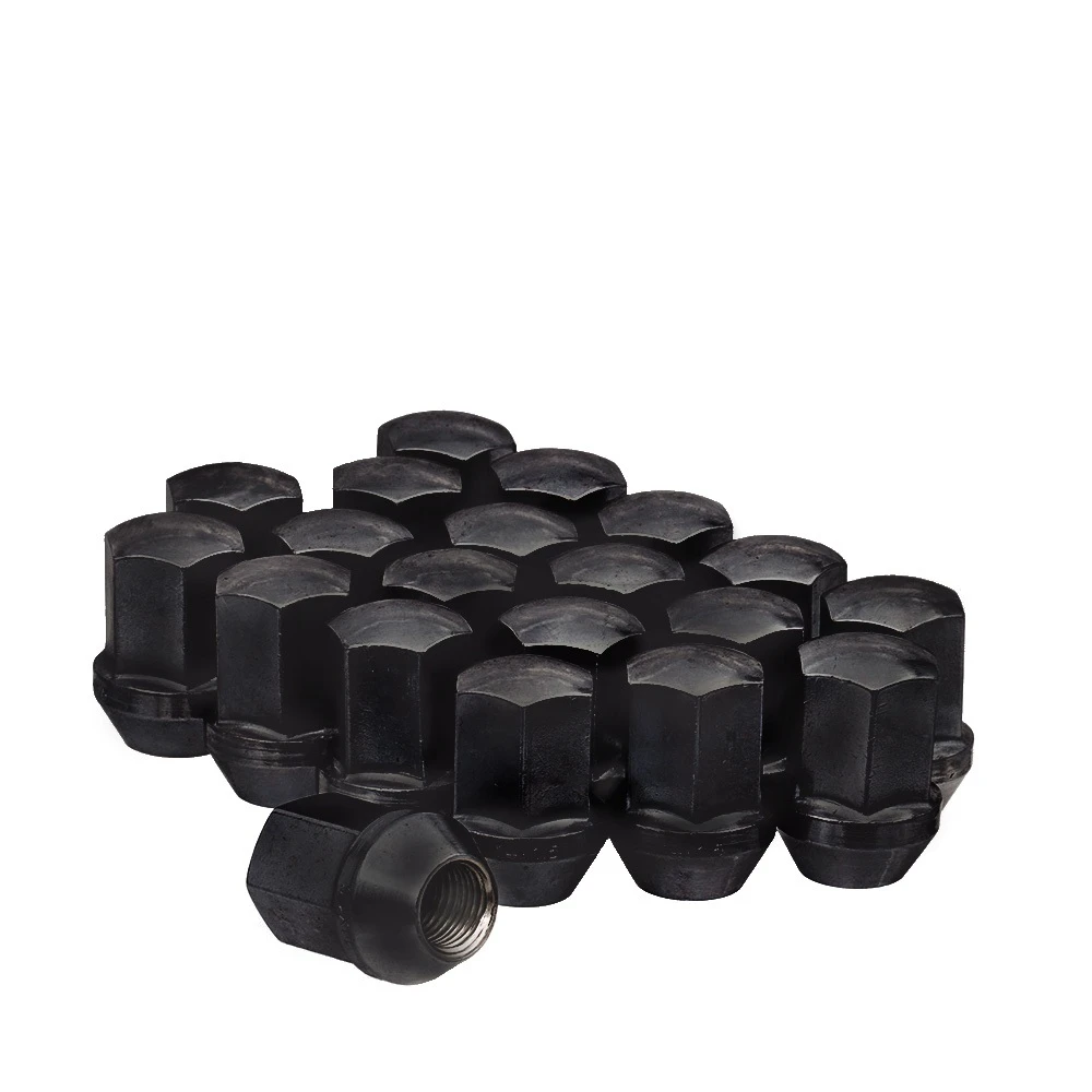 West Coast 14x1.5 OE Style Lug Nut 7/8" Hex 1.53" 6 Lug Install Kit Black Fits GM & CDJ (DPC5614LSB)