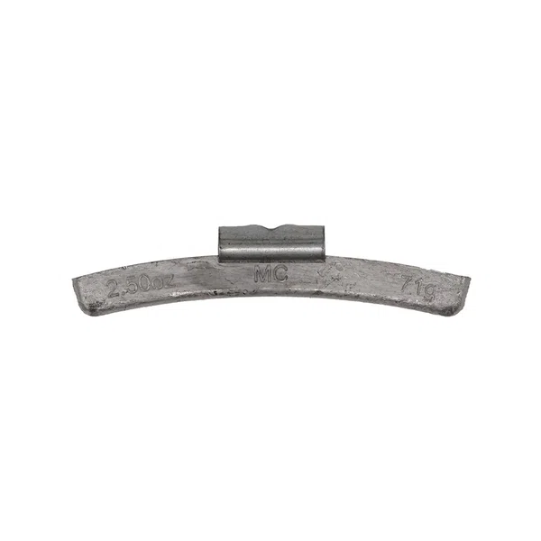 West Coast 2.5 oz Lead Clip-on Weights Uncoated 25/Box - MC Clip (WCPBMC-250)