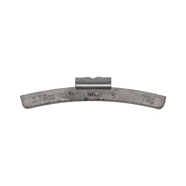 West Coast 2.75 oz Lead Clip-on Weights Uncoated 25/Box - MC Clip (WCPBMC-275)