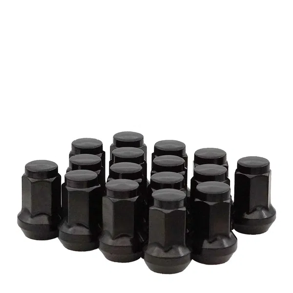 West Coast 3/8" ATV Lug Nuts 14mm Hex 1.38" 4-Lug Wheel Install Kit Black (DFC-54038B)