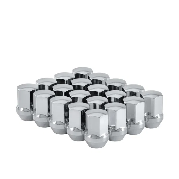 West Coast 9/16" OE Style Lug Nut 7/8" Hex 1.53" 8 Lug Install Kit Chrome Fits Chevy GM - 80801 (W5896LS)