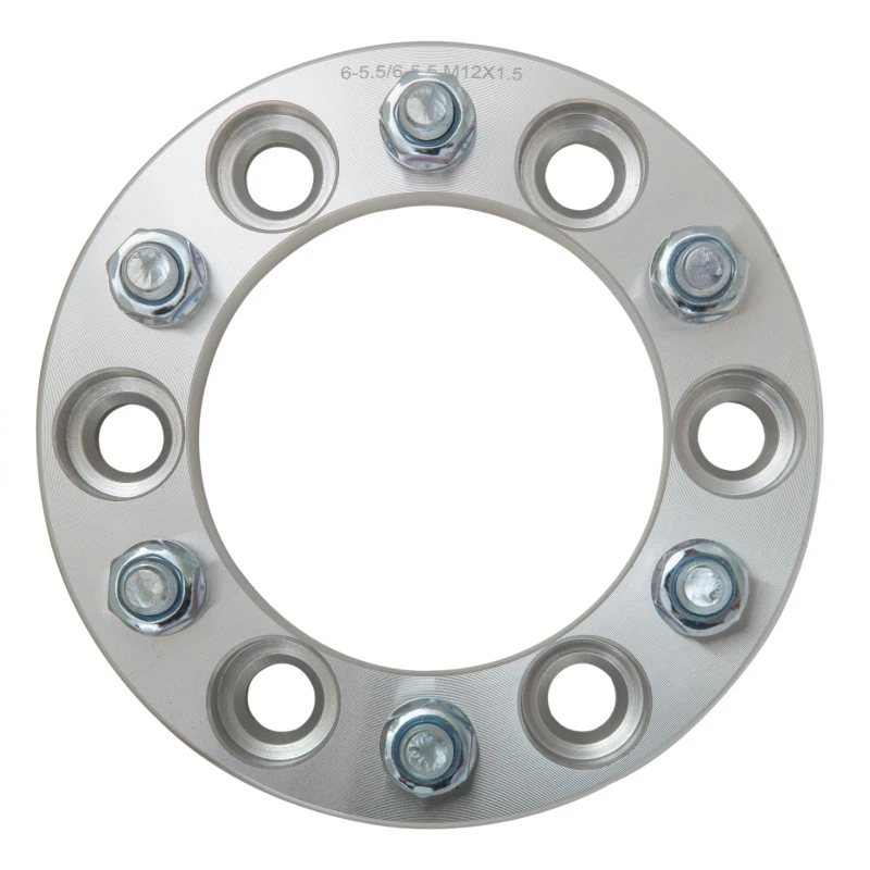 West Coast Adapter 6x5.5 to 6x5.5 108mm CB 14x1.5 Studs 1.25" Thick (125-14-6550-6550) — product image 2