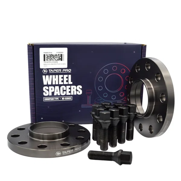 West Coast Project Fit Hub-Centric Wheel Spacers 2pc Kit with Radius Seat Lug Bolts Fits: VW Audi 5x100/112 57.1 CB 20mm Thick (PF51005720-1415BB)