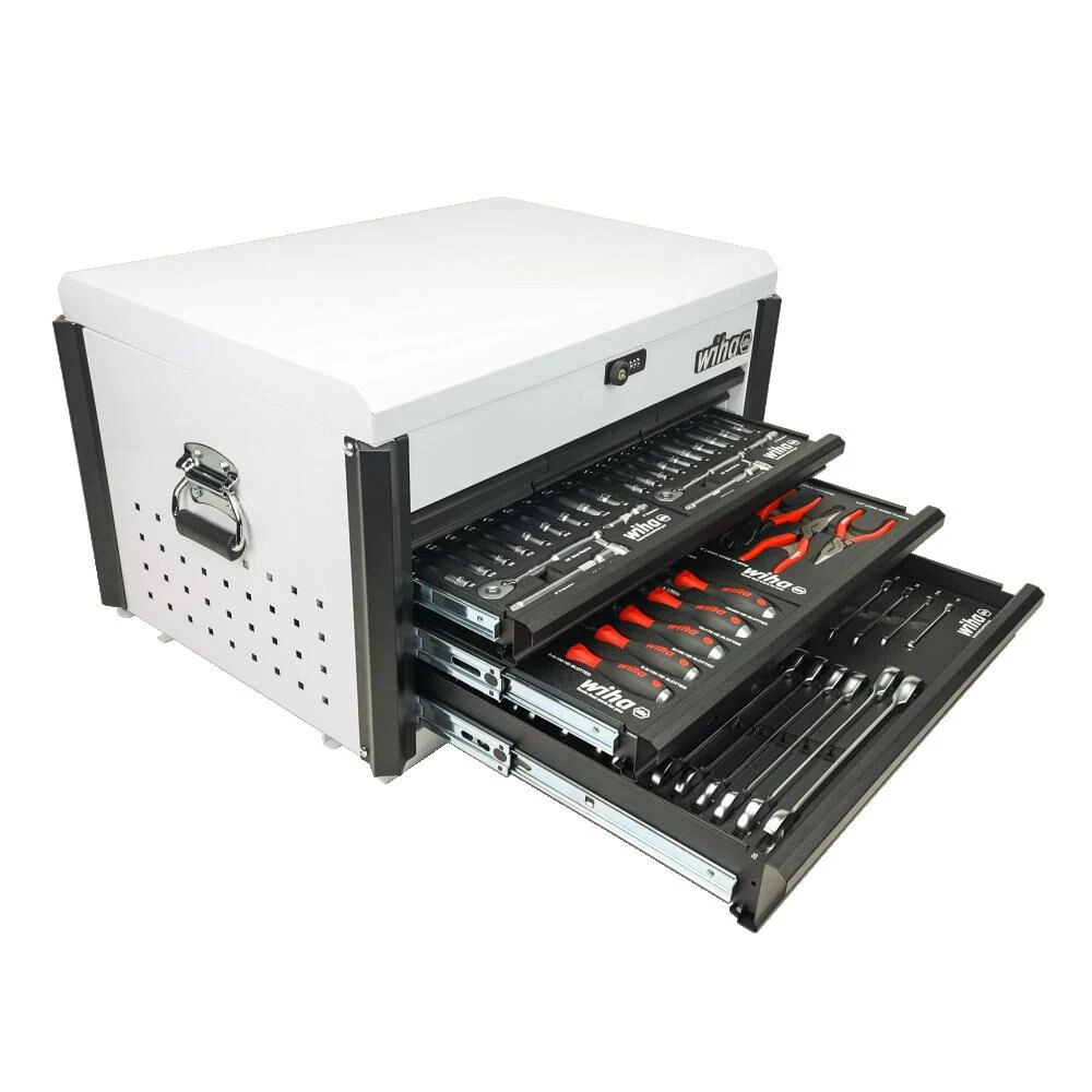 Wiha 147-Piece Bench Top Tool Chest Kit, White (91880)