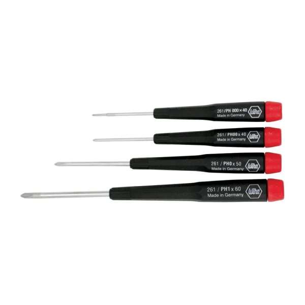 Wiha Precision Phillips Screwdrivers 4 Piece Set (26194)