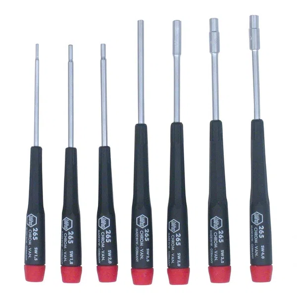 Wiha Metric Nut Driver Set with Precision Handle, 7 Piece (26592)
