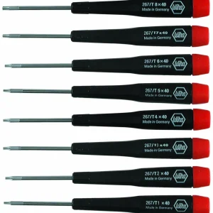 Wiha Precision Torx Screwdriver Set, T1-T8, 8-Piece (26791)