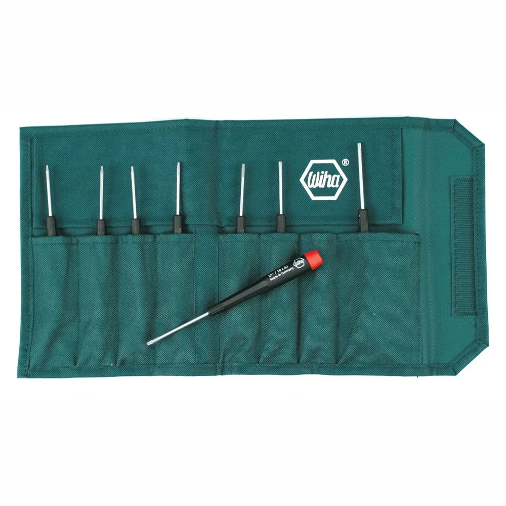 Wiha Precision Torx Screwdriver 8-Piece Set T3-T10 with Pouch (26799)