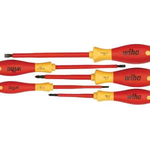 Wiha 5-Piece Insulated Slotted & Phillips Screwdriver Set (32091)