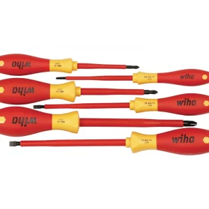 Wiha Insulated Screwdriver Set, Slotted & Phillips, 1000V, 6 Pc (32092)