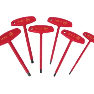 Wiha Insulated T-Handle Hex Inch Set, 6-Piece (33490)