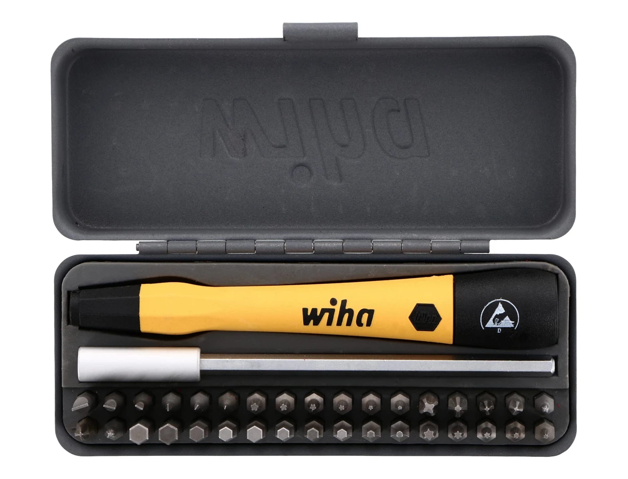 Wiha 36 Piece ESD Precision Micro Bit Set for Electronics (75979)