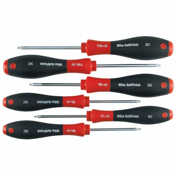 Wiha 6-Piece Torx SoftFinish Screwdriver Set (36291)
