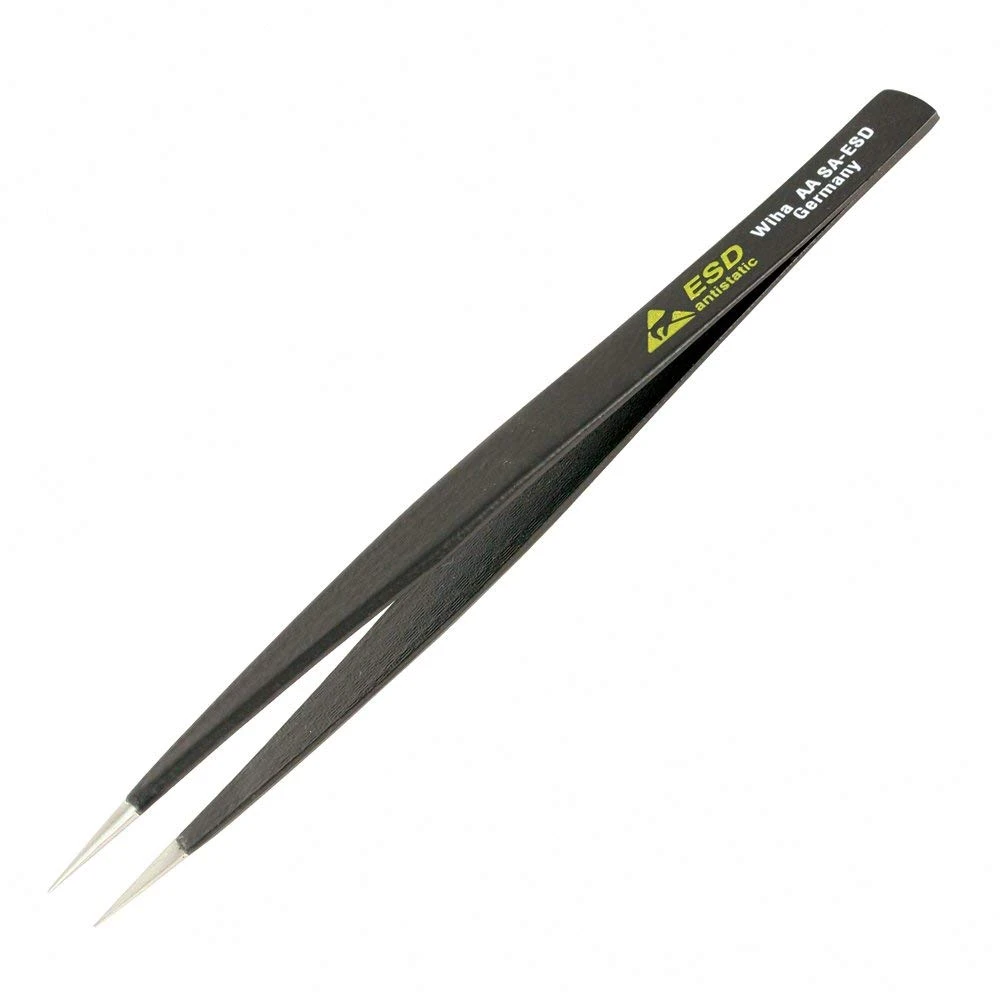 Wiha Universal Fine Point Tweezers AA SA 130mm (44501)