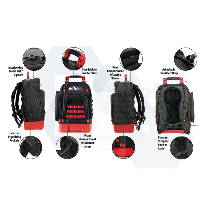 Wiha 59 Piece Master Electrician's Insulated Tool Kit Backpack (91872) — product image 2