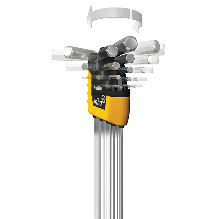 Wiha ErgoStar Ball End Hex L-Key Set, Inch/Metric, 22-Piece (66982) — product image 2