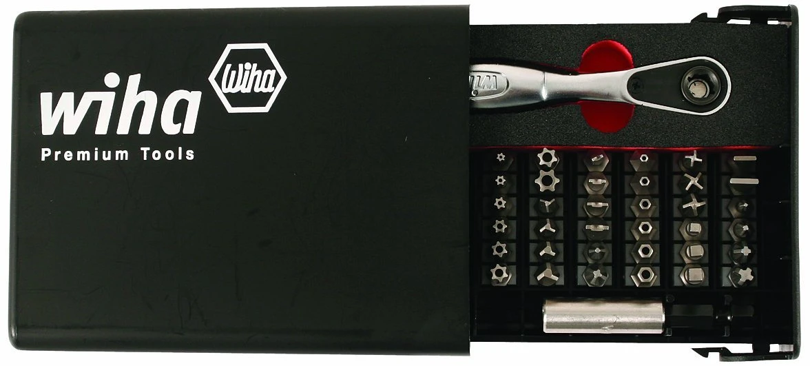 Wiha Security Bits Collector with 1/4" Ratchet 39-Piece Set (71988)