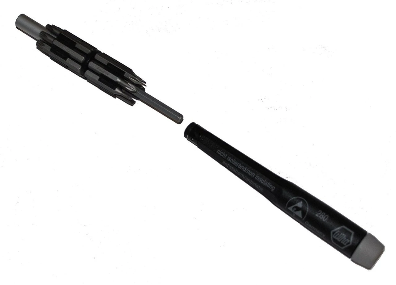 Wiha 16-Piece System 4 ESD Slotted, Phillips & Torx Micro Bit Set (75093) — product image 2