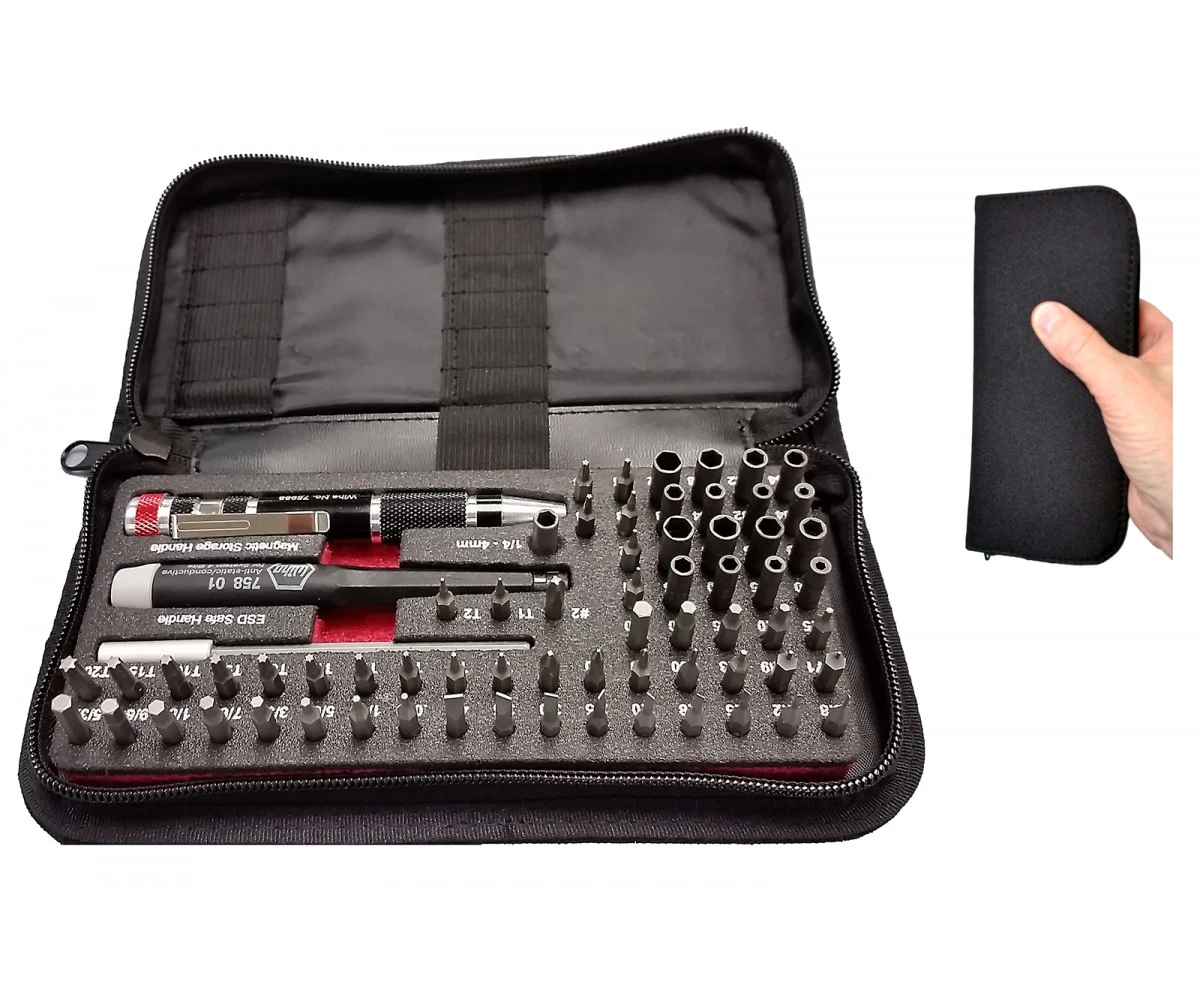 Wiha Master Tech Micro Bit Set with 68 Pieces in Travel Case (75971) — product image 2