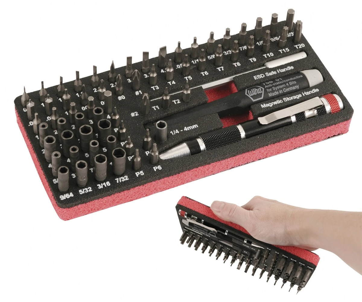 Wiha Master Tech Micro Bit Set with 68 Pieces in Travel Case (75971) — product image 3