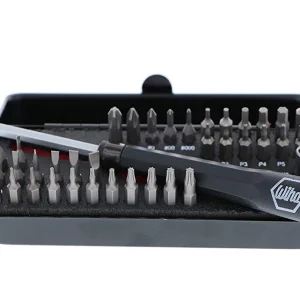 Wiha System 4 ESD Safe Mini Micro Bit Set, 39 Pieces (75980)