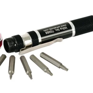 Wiha 7-Piece Torx Micro Bit Screwdriver Set with Pen Handle (75985)