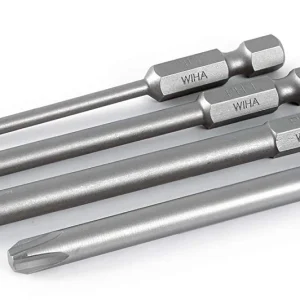 Wiha Phillips Power Blade Set #0 #1 #2 #3, 90mm Long Bits (76094)