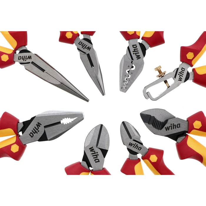 Wiha 8-Pc Insulated Industrial Pliers & Cutters Set w/ Canvas Pouch (32987) — product image 3