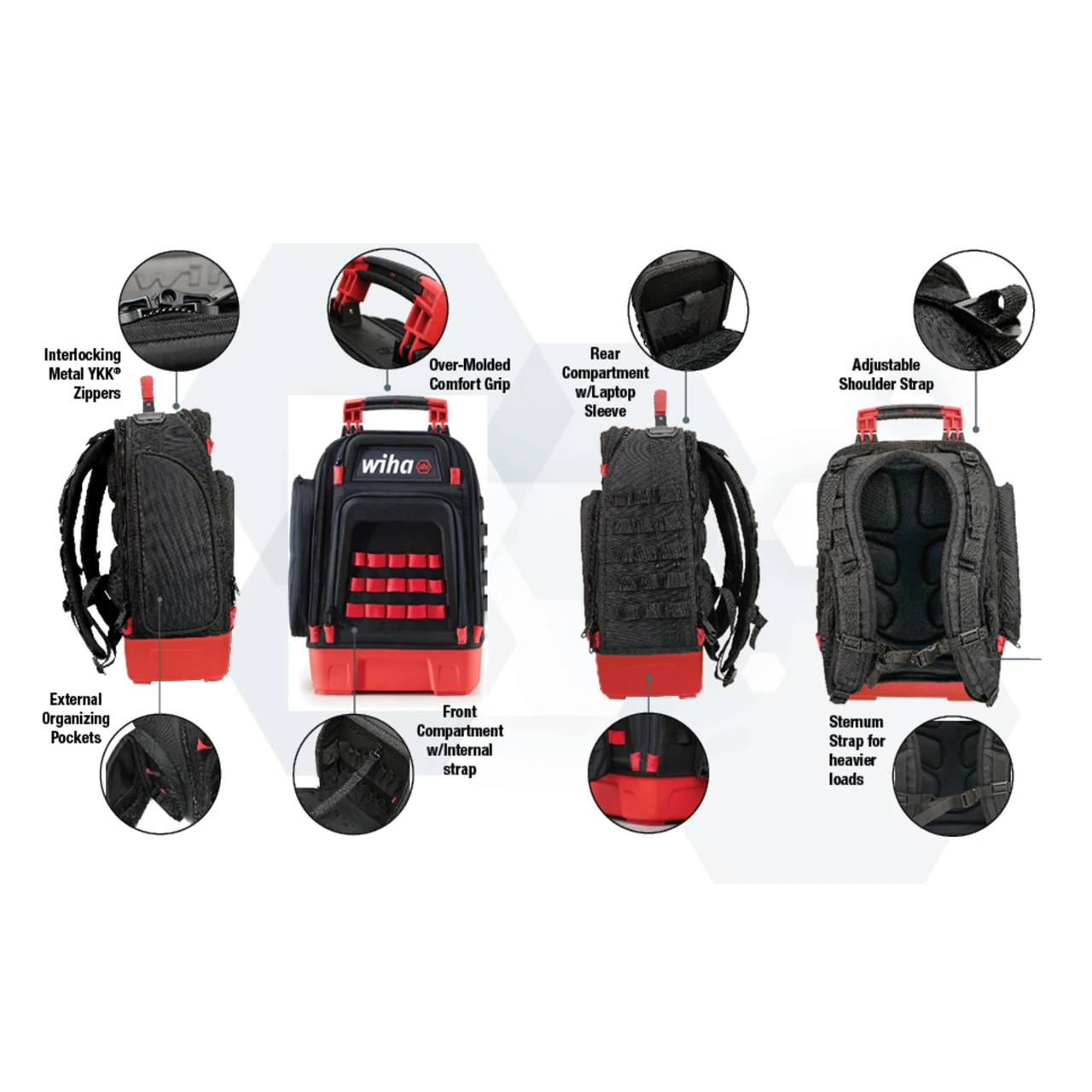 Wiha Industrial Mro Tool Kit In Heavy Duty Backpack - 15 Piece (91875) — product image 4