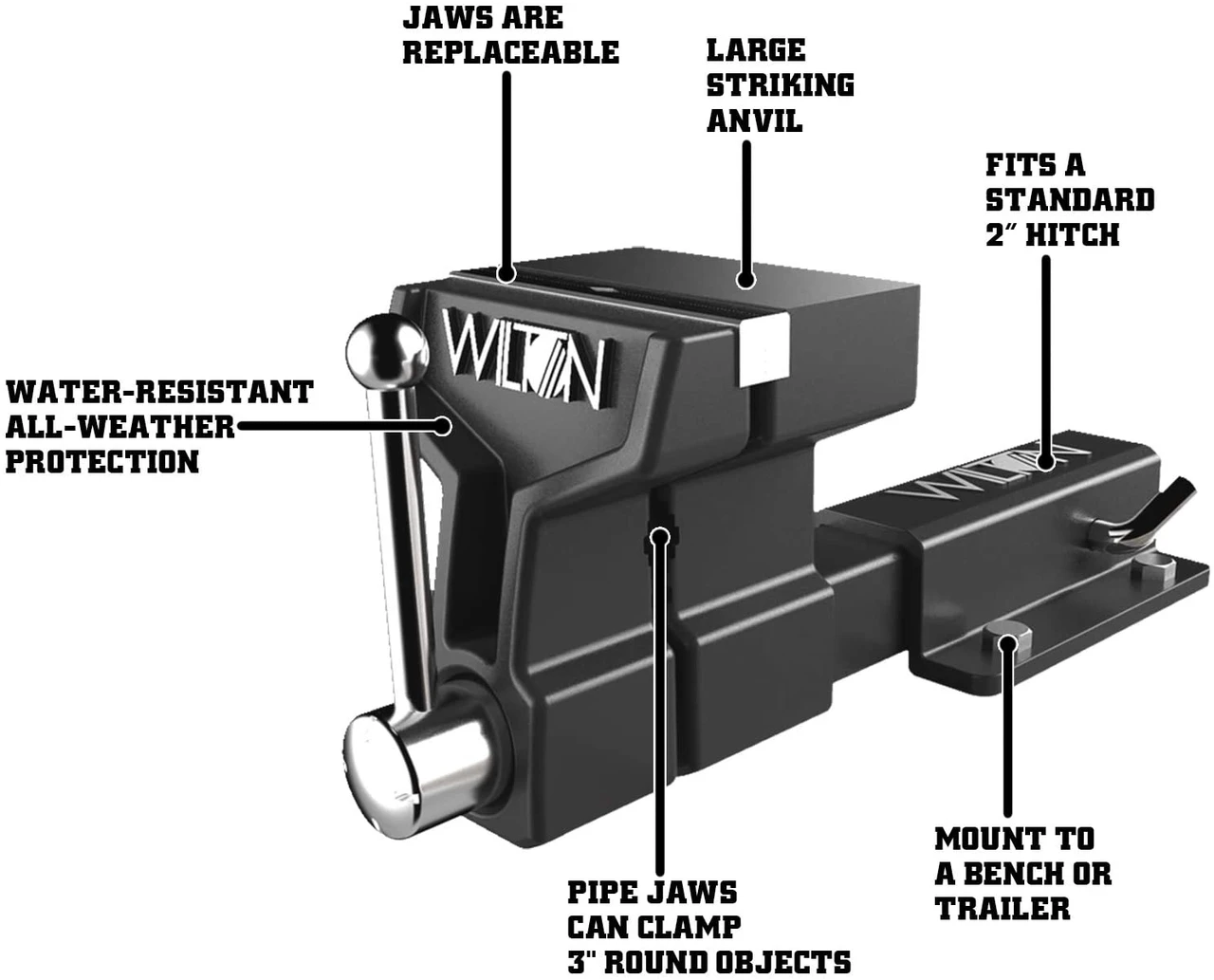 Wilton ATV All-Terrain Vise with 6" Jaw Width (10010) — product image 2