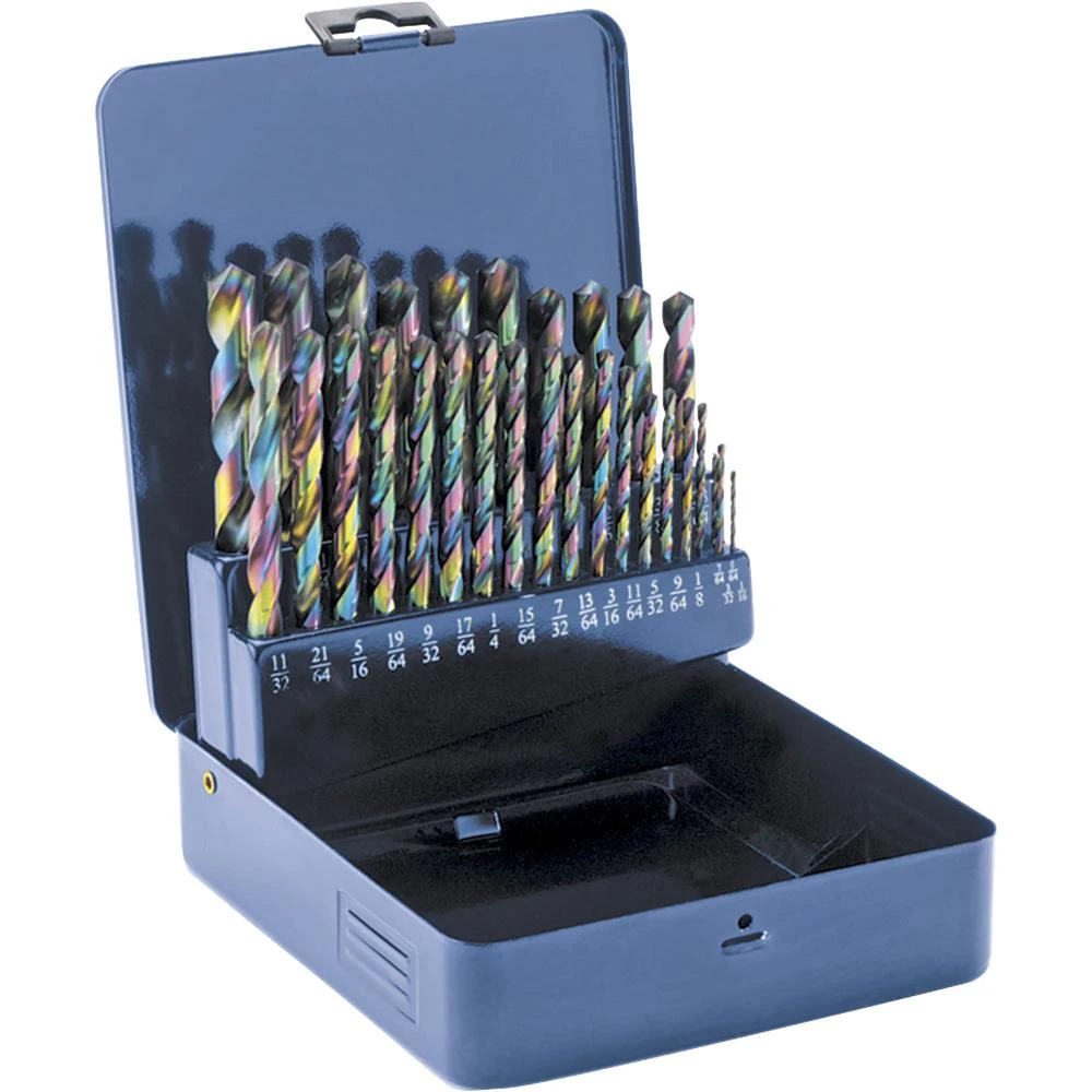 Shop Fox 29-Piece 1/16 - 1/2 Cobalt Drill Bit Set (D2140)