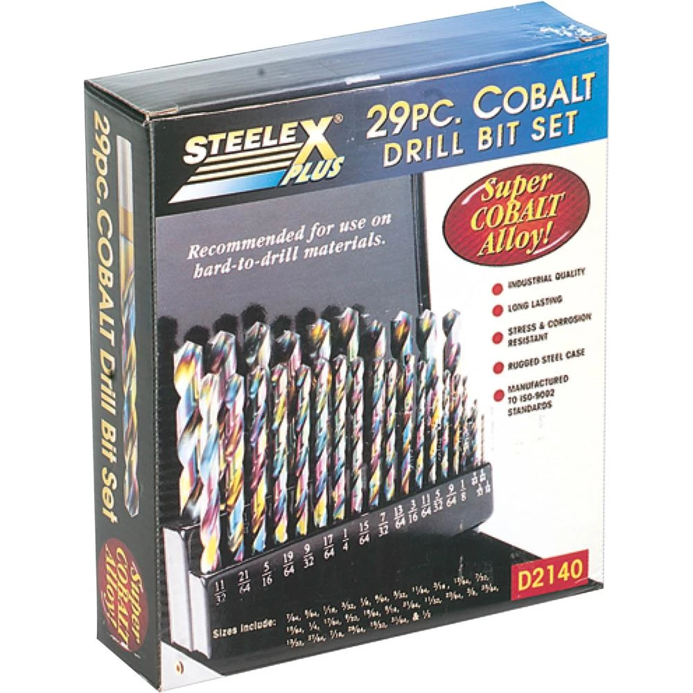 Shop Fox 29-Piece 1/16 - 1/2 Cobalt Drill Bit Set (D2140) — product image 3