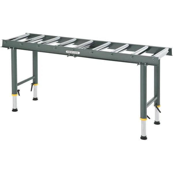 Shop Fox Heavy-Duty 9 Roller Table Adjustable Height (D2271)