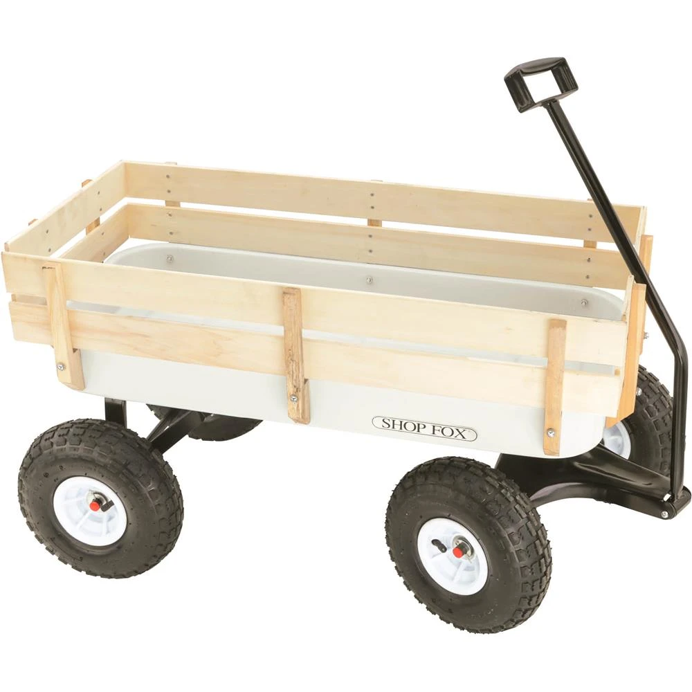 Shop Fox Heavy-Duty Wagon with 10" Pneumatic Wheels (D3244)