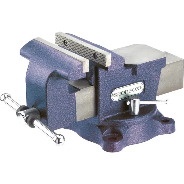 Shop Fox 6" Bench Vise w/ 360-Degree Swivel Base and Pipe Jaws (D3250)