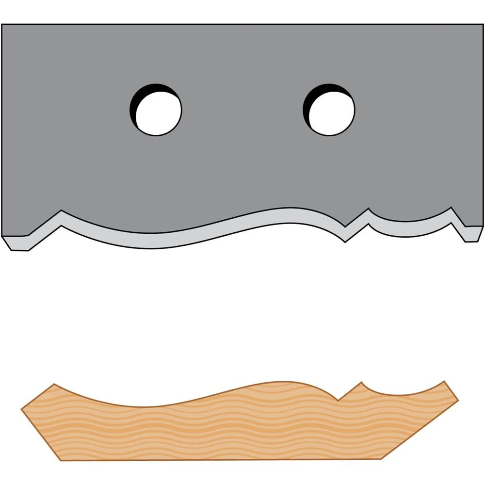 Shop Fox High Speed Steel Crown Moulding Knives 4-1/4 Inch Set of 2 (D3337) — product image 2