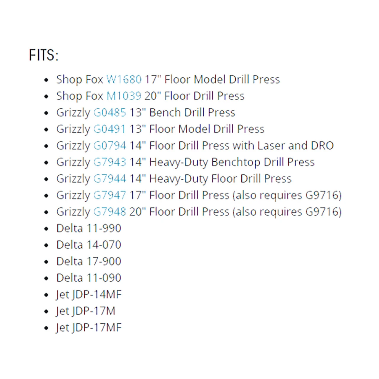 Shop Fox Mortising Attachment Kit with Interchangeable Bushings (D4031) — product image 3