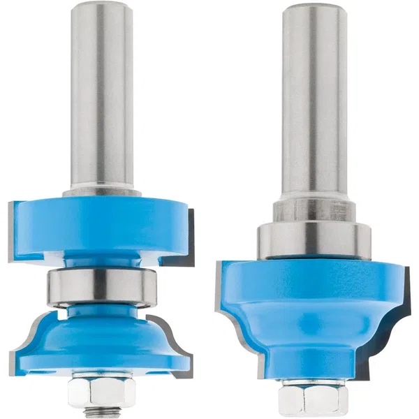 Shop Fox 2-Piece Window Sash Cutter Set Ogee Style for Router Table 1/2 Inch Shank (DC1555)