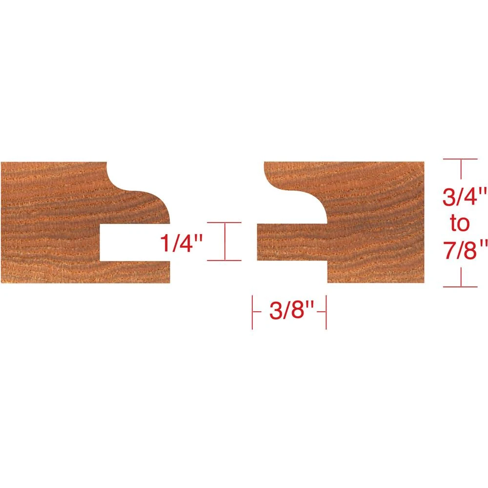 Shop Fox Stile & Rail Cabinet Shaper Cutter Ogee Profile 1-1/4 Inch Bore (DC2176) — product image 2