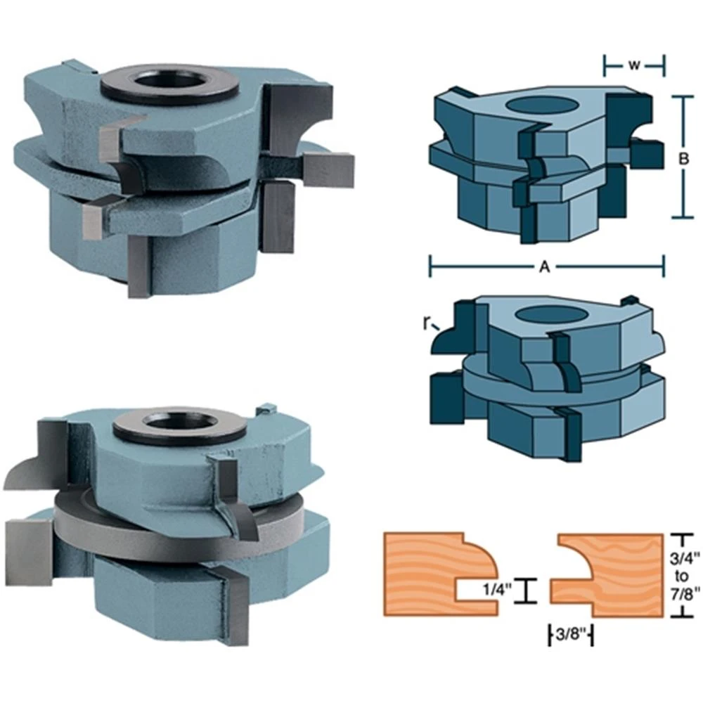 Shop Fox Stile & Rail Cabinet Shaper Cutter Quarter Round (DC2177)