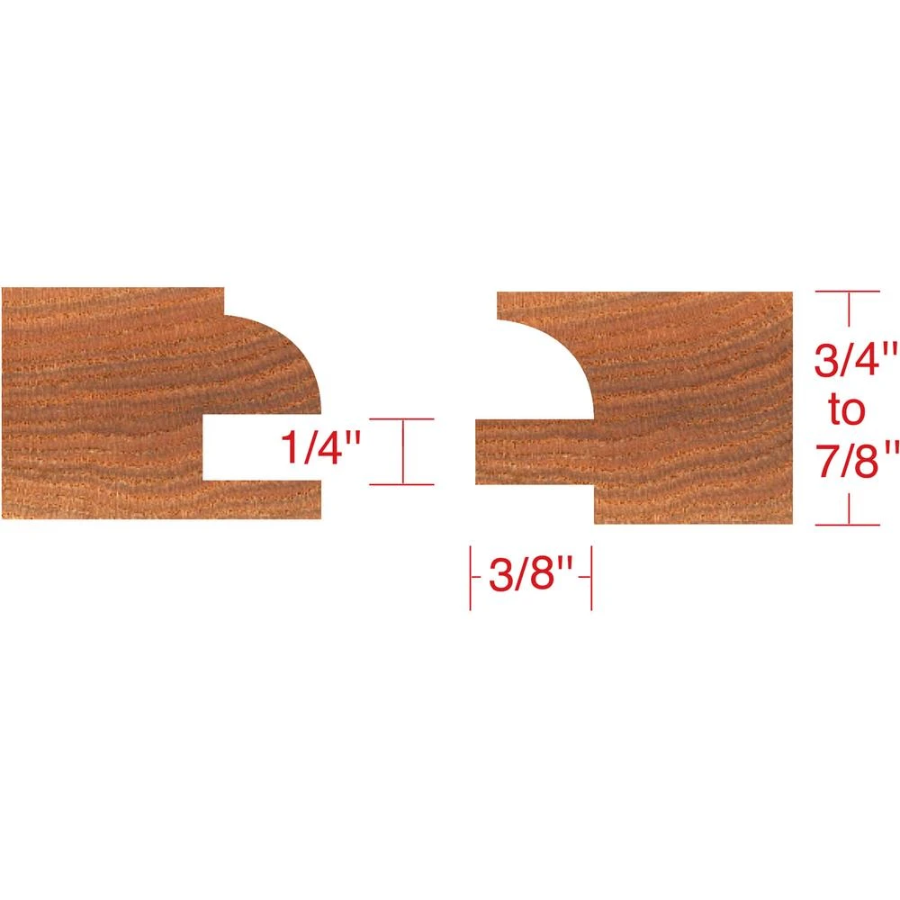 Shop Fox Stile & Rail Cabinet Shaper Cutter Quarter Round (DC2177) — product image 2