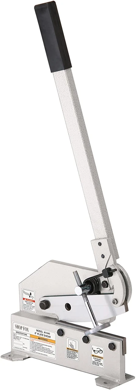 Shop Fox Plate Shear Sheet Metal Cutting Tool 8 Inch Blade (M1040)